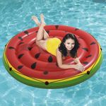 Inflable Redondo para Piscina con Diseño de Sandía de Gran Tamaño