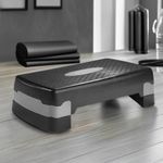 Grada para Aeróbicos Antideslizante con Altura Ajustable para Entrenamiento 2 en 1