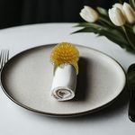 Set de 2 Anillos para Servilletas Capullo Dorados