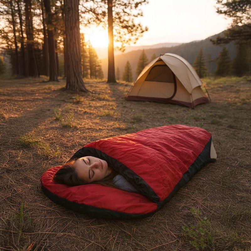 Sleeping Bag Outback de Algodón Ligero para Camping