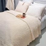 Cubrecama Beige King