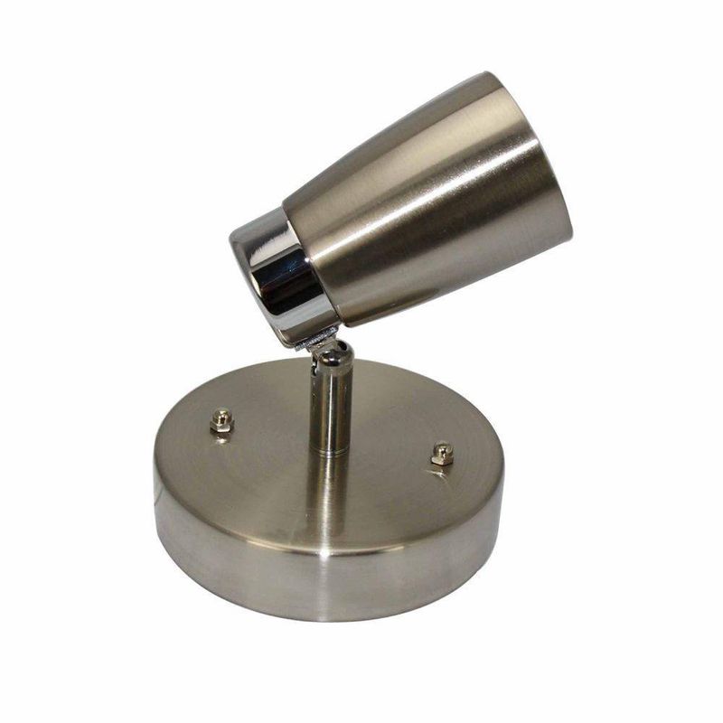 Lámpara De Techo/Pared Satín Niquelado 1Bombilloxgu10X50Wmax - Zlumini