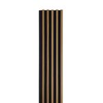 Panel Decorativo Imitación Madera y Negro 0.16 x 2.9 M
