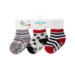 Set de 3 Calcetas para Bebé con Antideslizante de 6-12 Meses