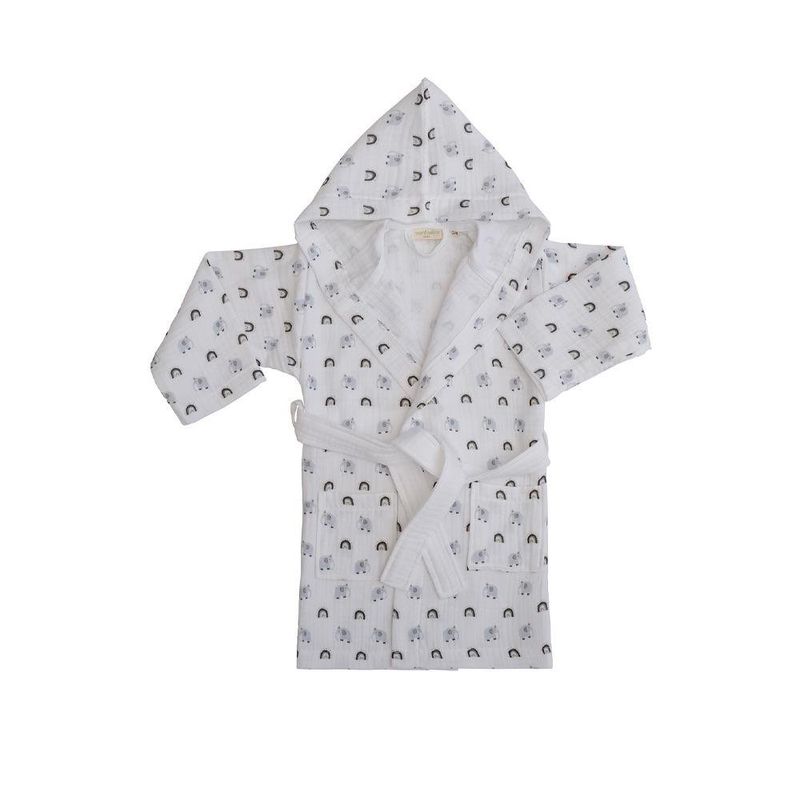 Bata de Baño Infantil con Capucha Conejos 2-4 Años