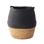 Canasta Decorativa Deco Fusain con Asa Cinnamon 27 x 23 Cm