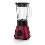 Licuadora Tricuadora 2 Velocidades Acero Inoxidable Roja 1.5 L