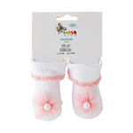 Set de Calcetas para Bebé con Diseño de Flor 0-6 Meses