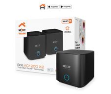 Set de 2 Routers Inalámbricos Mesh Bolt AC1200 Negros