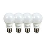 Pack de 4 Bombillas LED Luz Cálida E27 9 W