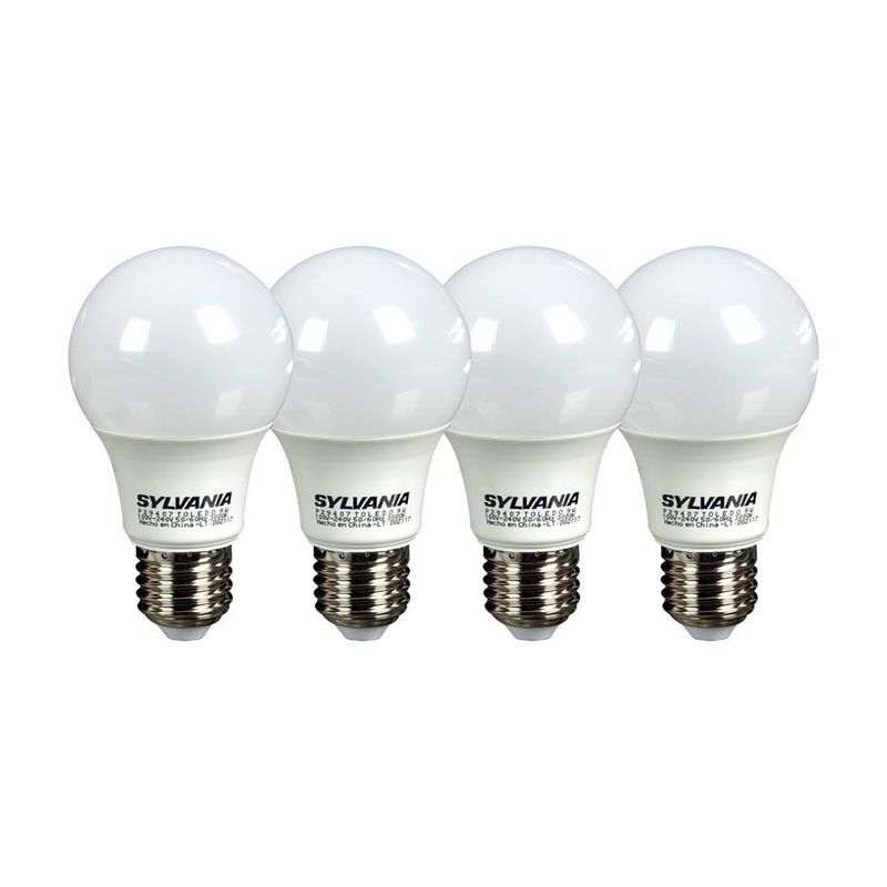 Pack de 4 Bombillas LED Luz Cálida E27 9 W