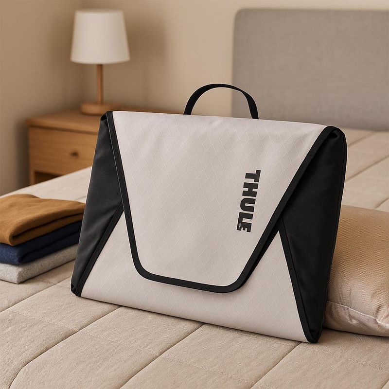 Bolsa para Empaque de Prenda Gris y Negro