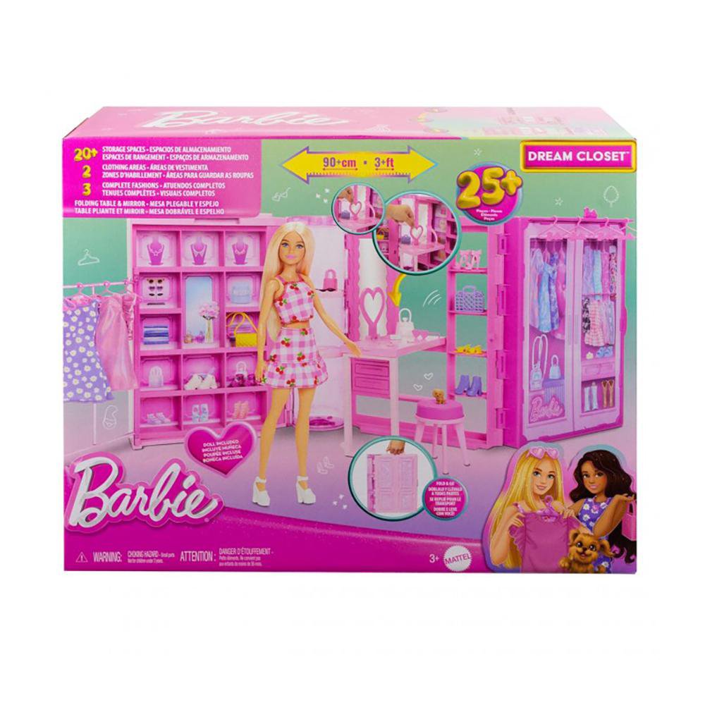 Barbie Armario de Ensueño 25 Pzas Cemaco