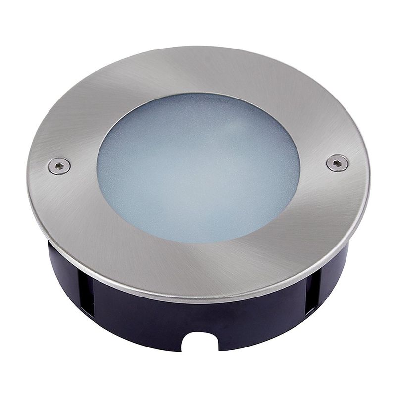 Lámpara de Piso LED Empotrable Exterior  9 W Luz Cálida