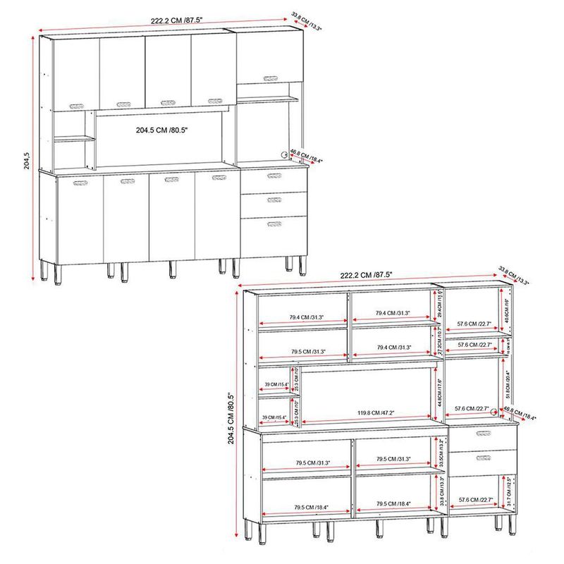 Gabinete de Cocina Vainilla