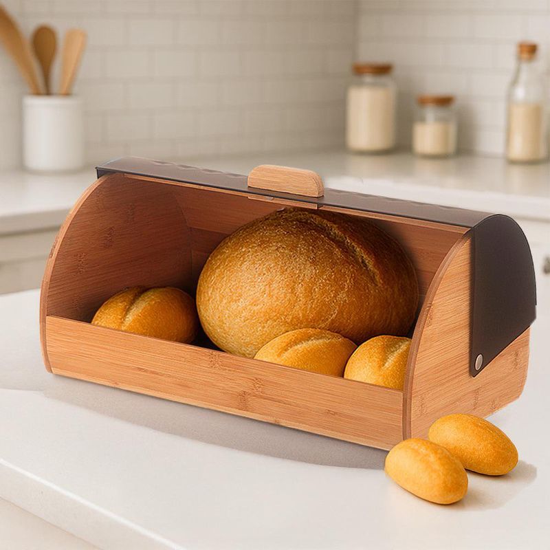 Panera Metálica con Base de Madera