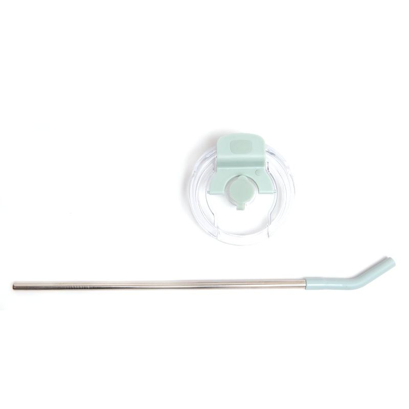 Vaso Térmico con Pajilla 887 Ml Verde Menta