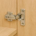 Bisagra Cazoleta Recta para Muebles de Cocina o Baño Cobertura Completa 110°