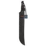 Machete Doble Filo con Cacha Bimaterial y Funda 18 Plg