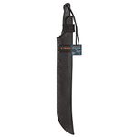 Machete Doble Filo con Cacha Bimaterial y Funda 18 Plg