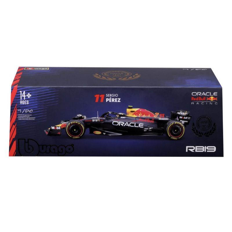 Réplica a Escala 1:24 del Red Bull Racing RB19 de Sergio Pérez con Casco