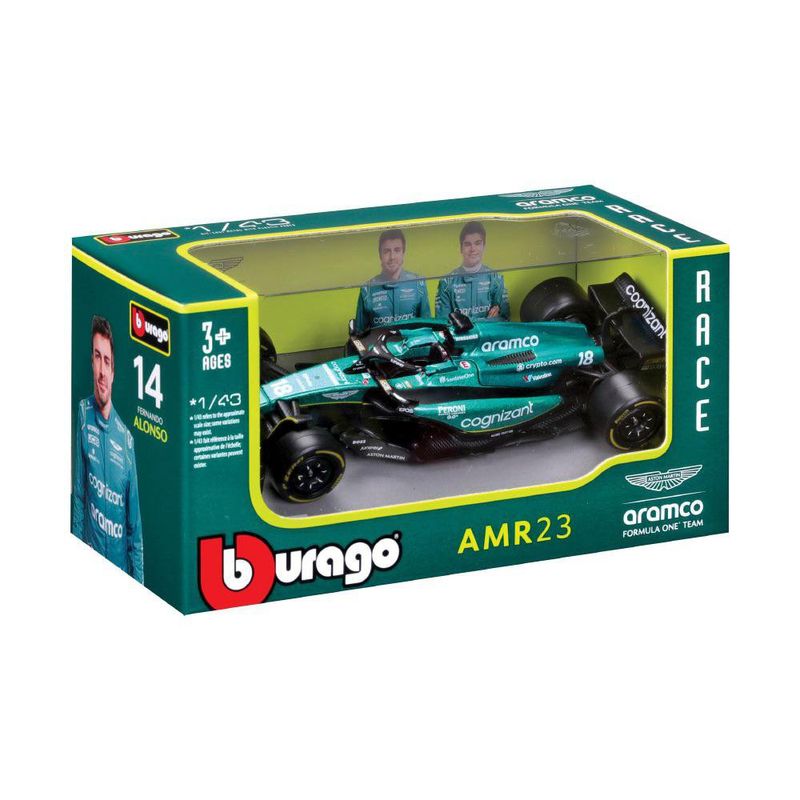 Réplica a Escala 1:43 del Aston Martin AMR23 de Fernando Alonso
