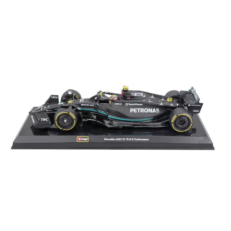 Réplica a Escala 1:24 del Mercedes-AMG W14 de Lewis Hamilton con Casco