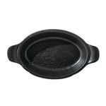Plato Hondo Ovalado Negro