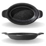 Plato Hondo Ovalado Negro