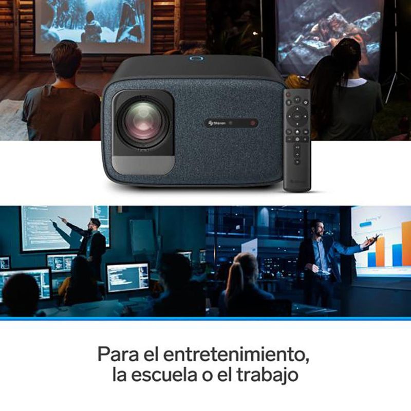 Proyector Multimedia Full HD Función Espejo Bluetooth 650 Lm