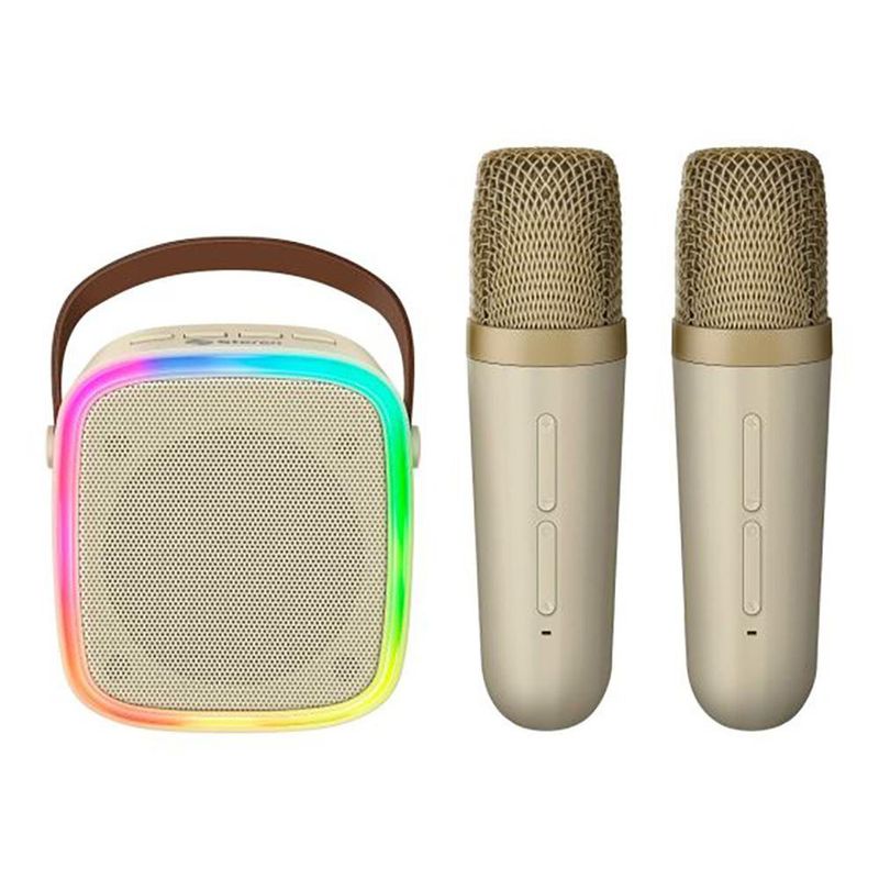 Mini Karaoke Bluetooth con 2 Micrófonos