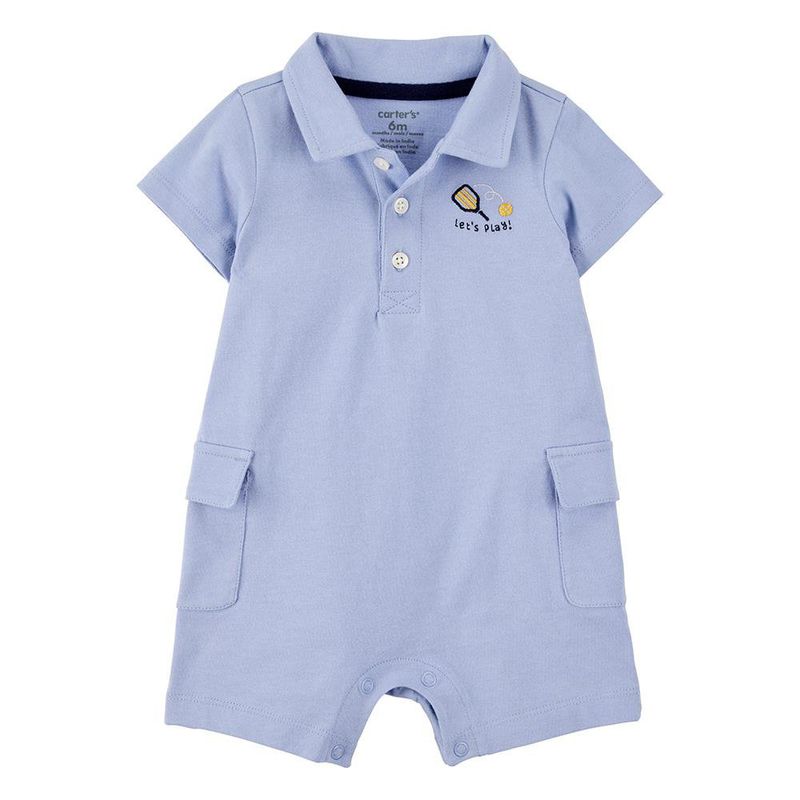 Camisa tipo Polo para Bebé Celeste Varias Tallas