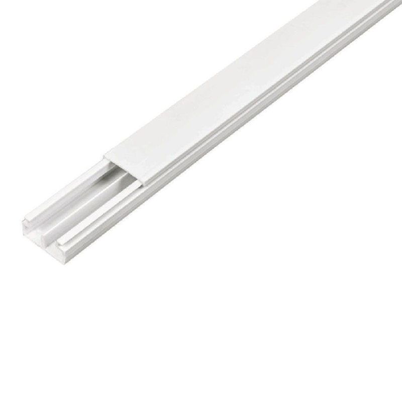 Canaleta Plástica De Pared Blanca De 20X10 Mm - Volteck