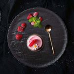 Plato De Porcelana Color Negro Para Postre 7 Plg - Wilmax