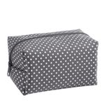 Set De 3 Cosmetiqueras Gris Flores - Viva