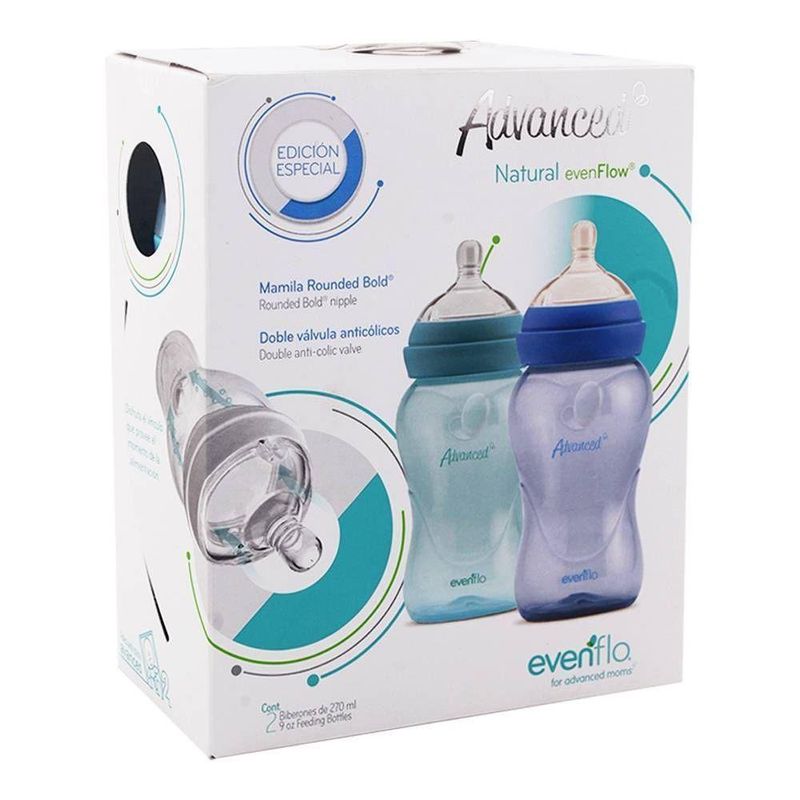 Evenflo 3 pack Biberones 9 oz