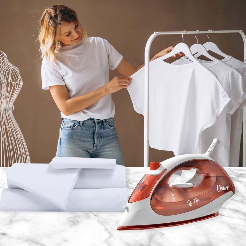 Plancha De Vapor Antiadherente Naranja - Oster