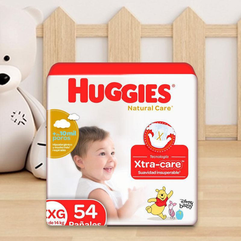 Pañal-Desechable-Cuidado-Natural-Talla-XXG-54-Unidades---Huggies