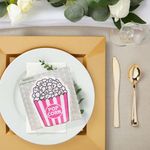 Set De Servilletas Diseño Popcorn 12 Pzas 33x33 Cm - Toscana