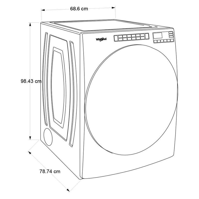 Secadora Carga Frontal A Gas 23 Kg - Whirlpool