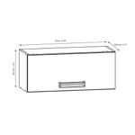 Gabinete Aéreo De 1 Puerta De 70x28.6x29.5 Cm - Kits Parana