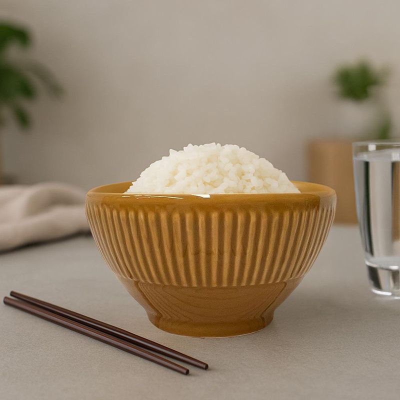 Plato para Sopa de Cerámica Mostaza