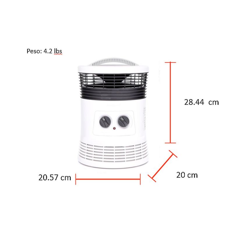 Calefactor Giratorio Blanco De 360 - Honeywell