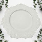 Plato Base Blanco