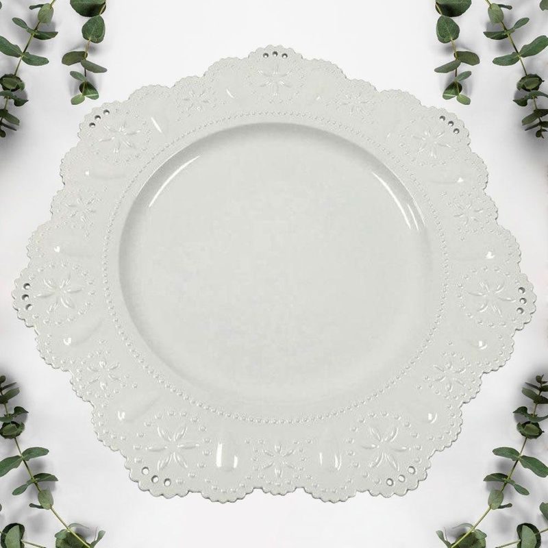 Plato Base Blanco