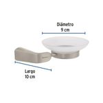 Jabonera Riviera Satinada con Plato - Foset