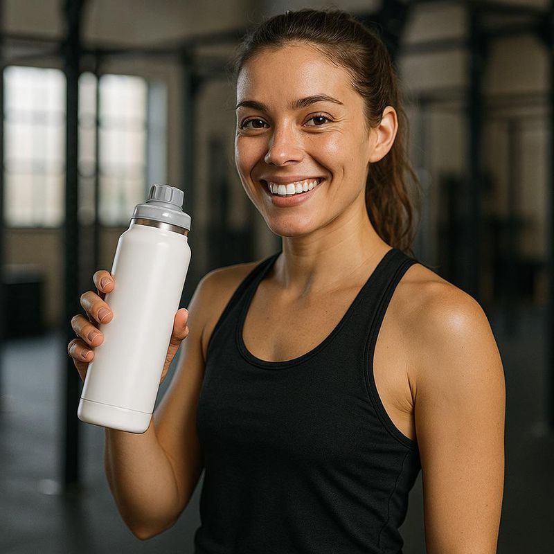 Termo 34 Oz Blanco Perla