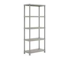 Estantería Plástica Plus de 5 Niveles Gris
