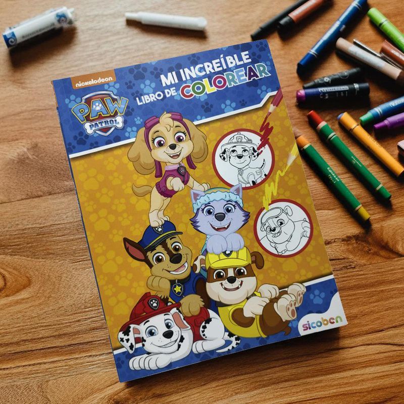 Mi Increíble Libro de Colorear Paw Patrol Sicoben