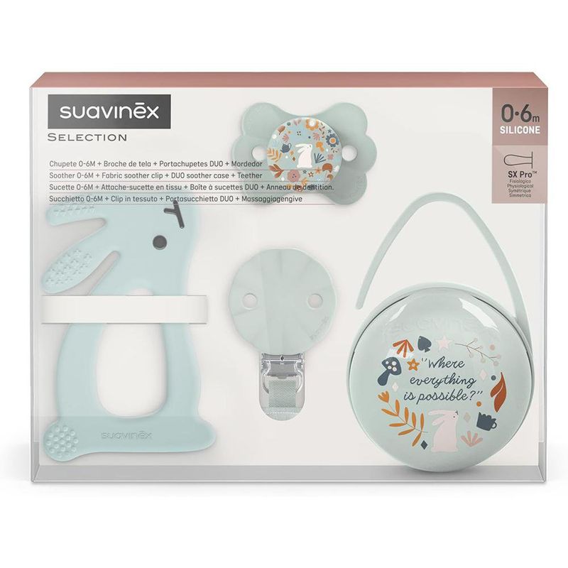 Set Regalo Wonderland Azul 0-6M 4 Piezas Suavinex